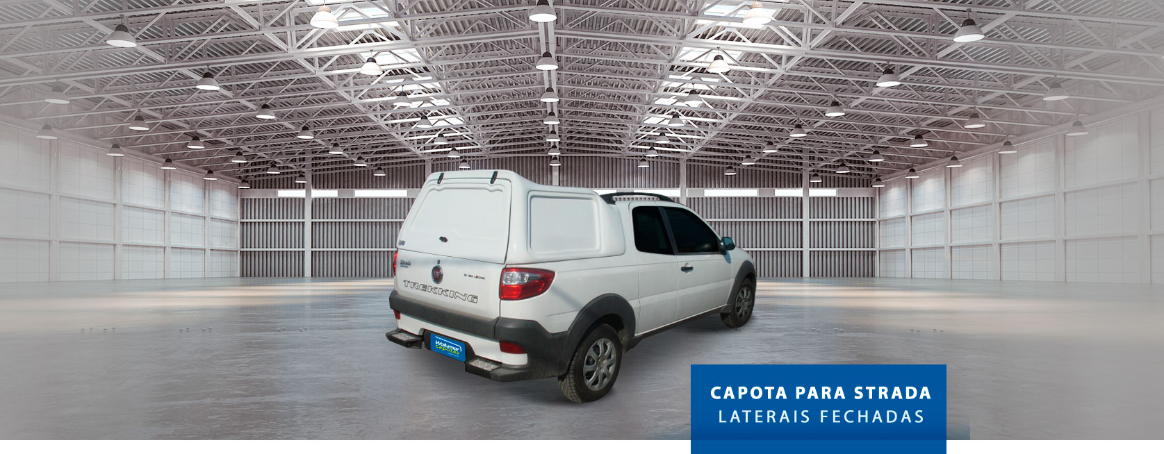 Lateral Fechada - Capota de Fibra Fiat Strada