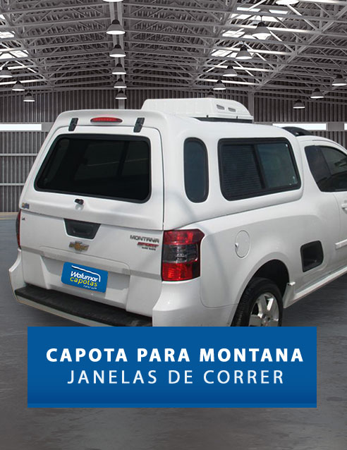 Janelas de Correr - Capota de Fibra Chevrolet Montana