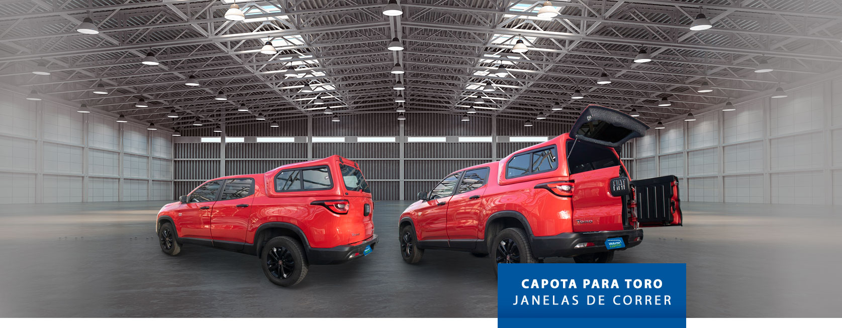 Janelas de Correr - Capota de Fibra Fiat Toro