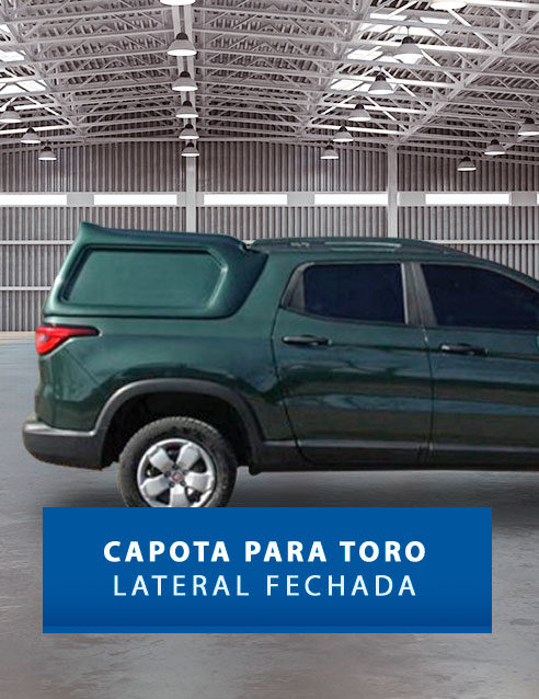 Lateral Fechada - Capota de Fibra Fiat Toro