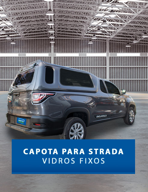 Vidros Fixos - Capota de Fibra Fiat Strada 2020/21