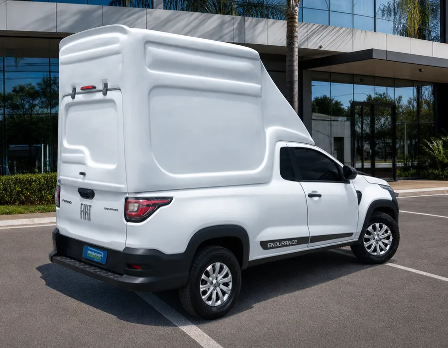 Furgão Especial – Capota de Fibra Fiat Strada 2020/21 Furgão Especial – Capota de Fibra Fiat Strada 2020/21 Cabine Dupla - Freedom / Endurance
