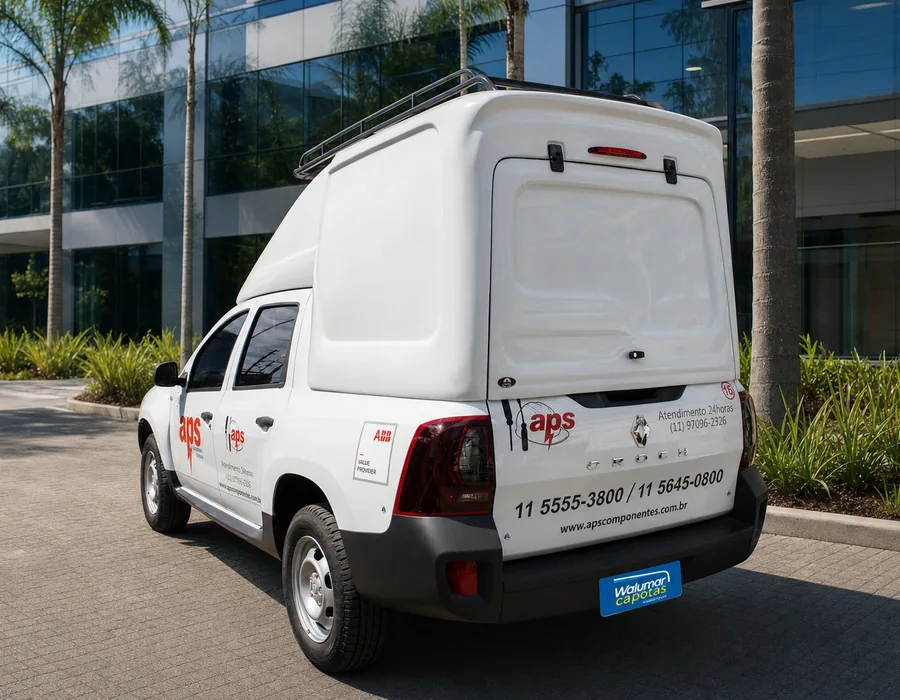 Furgão Meia Tampa de Fibra para Renault Oroch Furgão Meia Tampa de Fibra para Renault Oroch Capotas, Furgões e Tampões para Renault Oroch