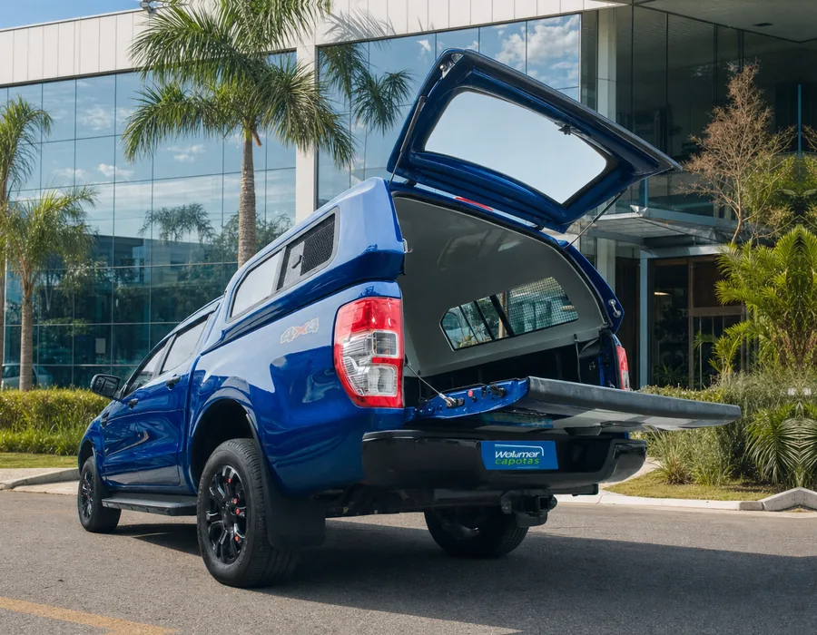 Janelas de Correr com Tela – Capota de Fibra Ford Ranger Janelas de Correr com Tela – Capota de Fibra Ford Ranger Capota para Ford Ranger