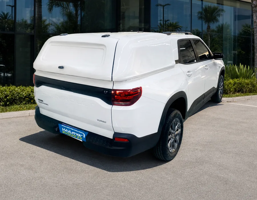 Laterais Fechadas e Porta Traseira– Capota de Fibra Chevrolet Montana 2023 Laterais Fechadas e Porta Traseira– Capota de Fibra Chevrolet Montana 2023 Capota para Chevrolet Montana
